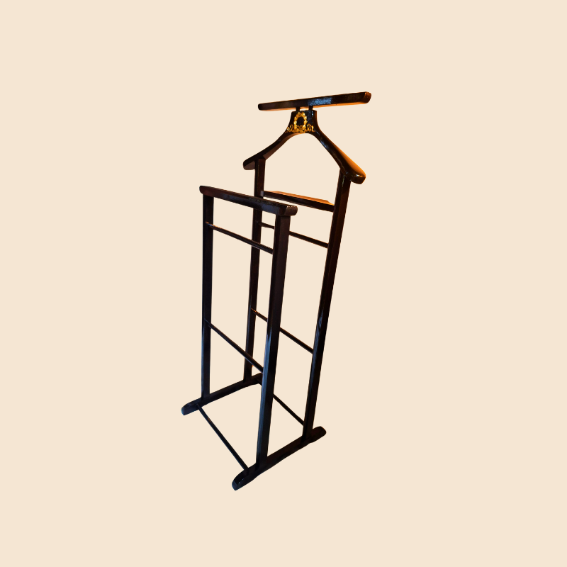 Valet de chambre vintage de marque Formax, ornement couronne fleurie dorée à l'or fin 23 carats – Image 3